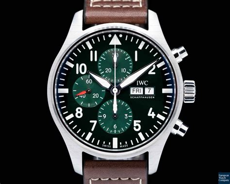 iwc green pilot|iwc pilot chronograph 41mm.